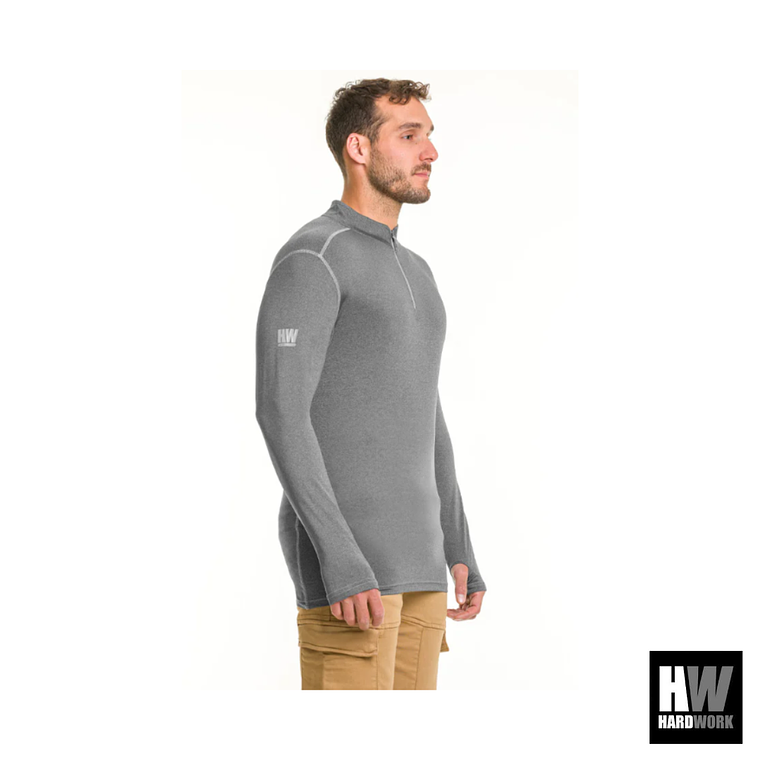 POLERA DRY FIT HW SPX MANGA LARGA HOMBRE CARBON GREY 3