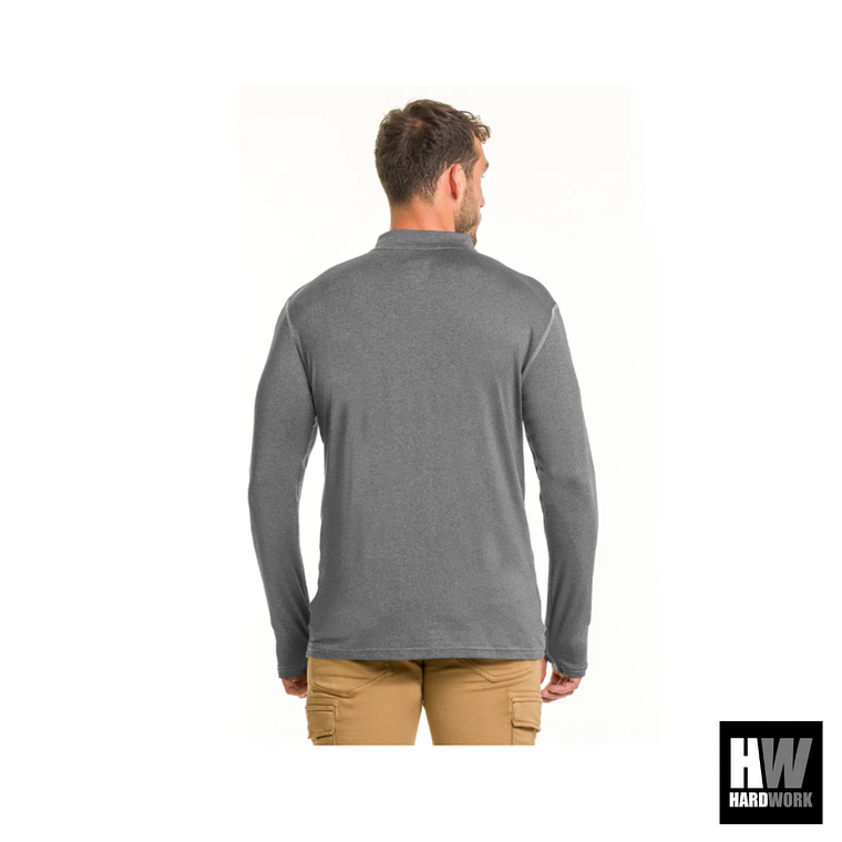 POLERA DRY FIT HW SPX MANGA LARGA HOMBRE CARBON GREY 4