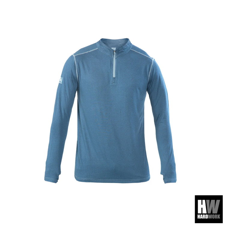 POLERA DRY FIT HW SPX MANGA LARGA HOMBRE DEEP BLUE 1