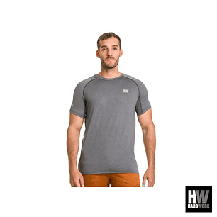 POLERA DRY FIT HW SPX MANGA CORTA HOMBRE CARBON GREY