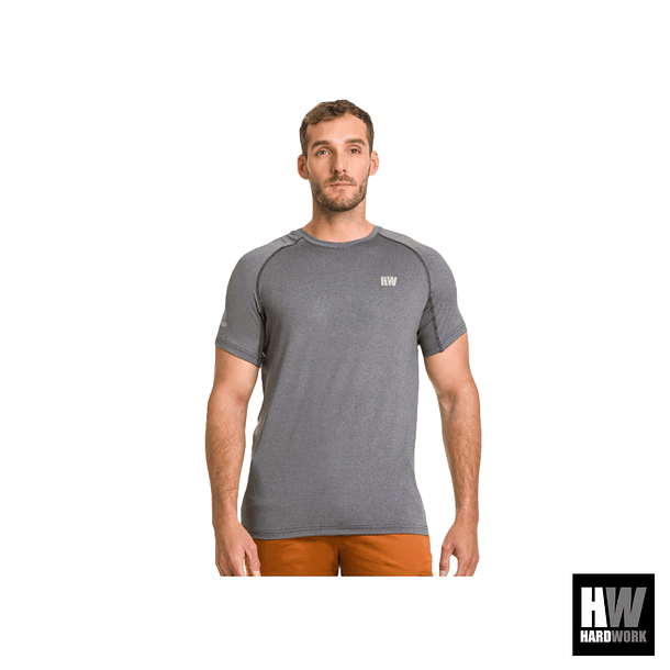 POLERA DRY FIT HW SPX MANGA CORTA HOMBRE CARBON GREY 1