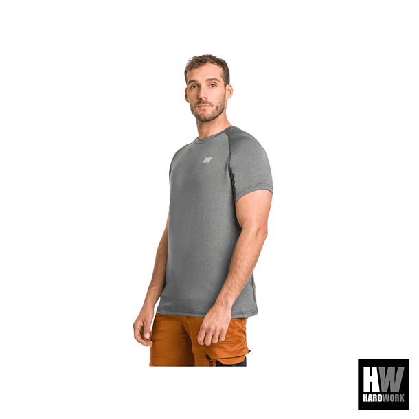 POLERA DRY FIT HW SPX MANGA CORTA HOMBRE CARBON GREY 3