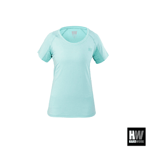 POLERA DRY FIT HW SPX MANGA CORTA MUJER AQUA
