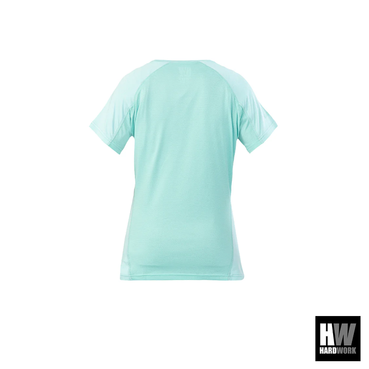 POLERA DRY FIT HW SPX MANGA CORTA MUJER AQUA 2