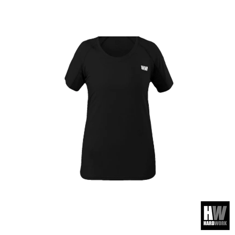 POLERA DRY FIT HW SPX MANGA CORTA MUJER BLACK 1