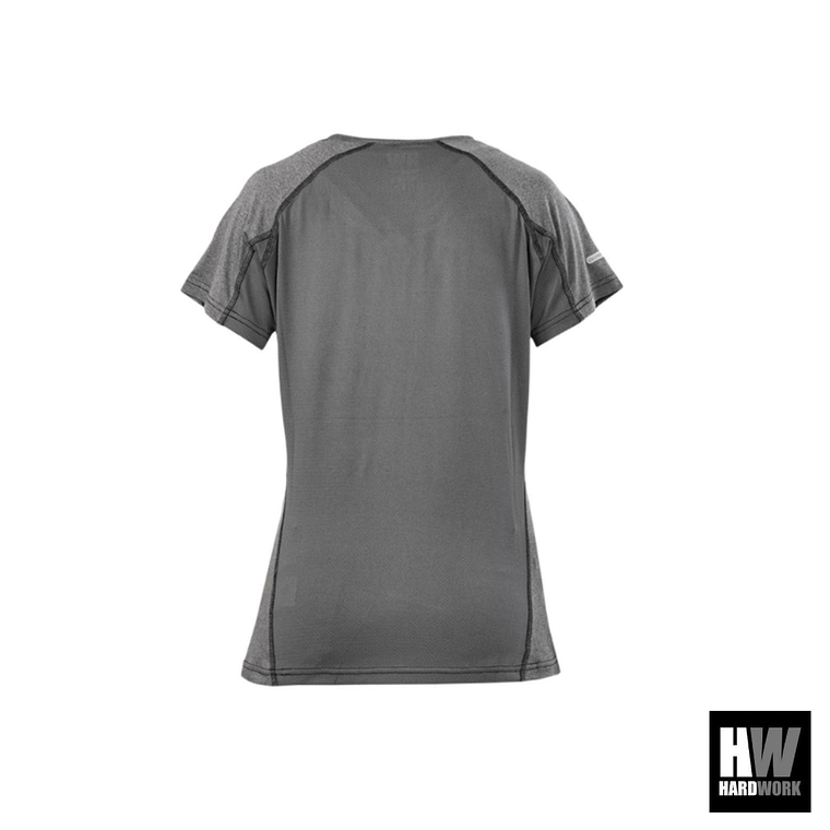 POLERA DRY FIT HW SPX MANGA CORTA MUJER CARBON GREY 2
