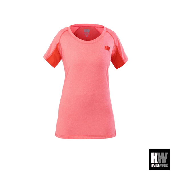 POLERA DRY FIT HW SPX MANGA CORTA MUJER CORAL 1