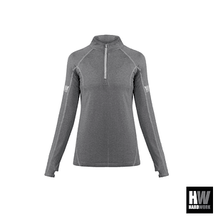 POLERA DRY FIT HW SPX MANGA LARGA MUJER CARBON GREY