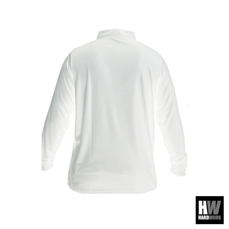POLERA COOLDRY QUEBEC MANGA LARGA BLANCA 2