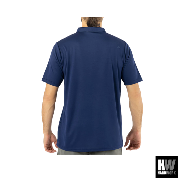 POLERA COOLDRY QUEBEC MANGA CORTA HOMBRE AZUL 2