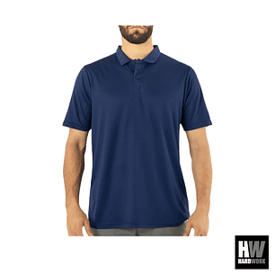 POLERA COOLDRY QUEBEC MANGA CORTA HOMBRE AZUL