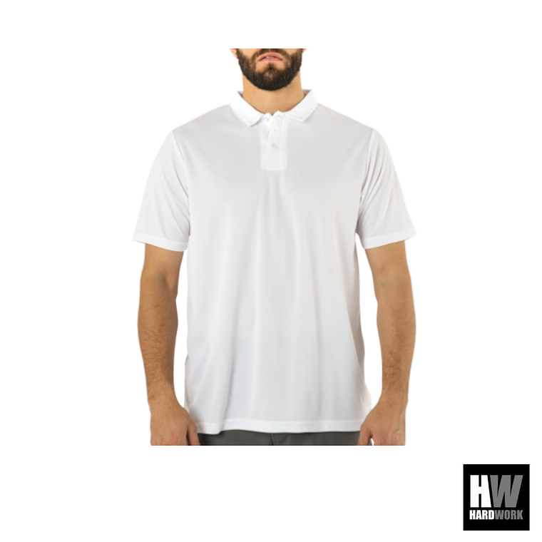 POLERA COOLDRY QUEBEC MANGA CORTA HOMBRE BLANCO 1