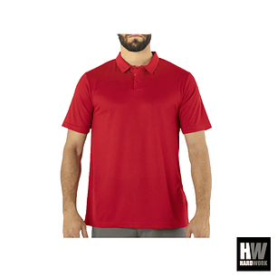 POLERA COOLDRY QUEBEC MANGA CORTA HOMBRE ROJO