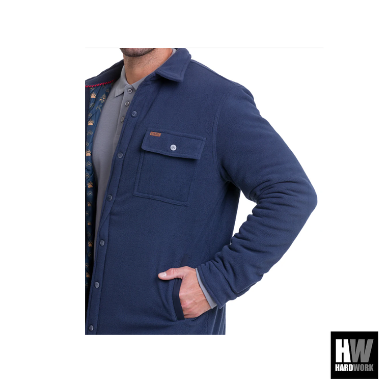 CHAQUETA POLAR QUEBEC GRIZZLY AZUL 2