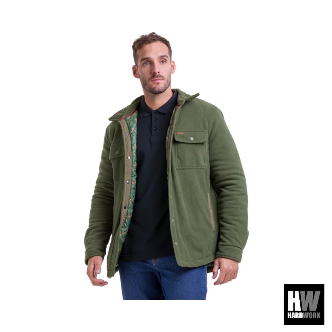 CHAQUETA POLAR QUEBEC GRIZZLY VERDE OLIVA