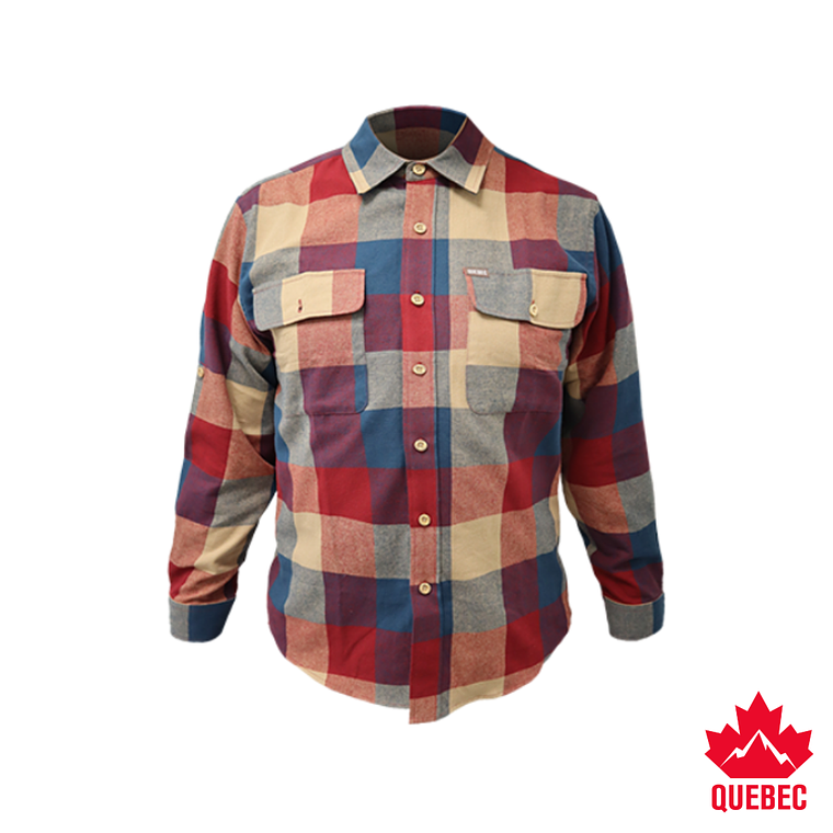 CAMISA QUEBEC HOMBRE ROBLE BEIGE 1