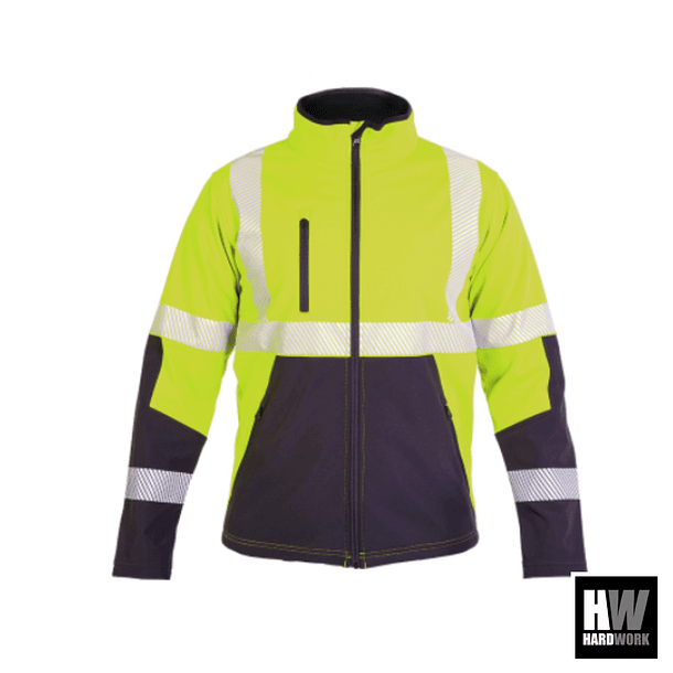 CHAQUETA SOFTSHELL HW OKLAN AMARILLO FLUOR 1