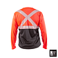 POLERA REFLECTIVA HW ROJO FLUOR MANGA LARGA - Miniatura 2