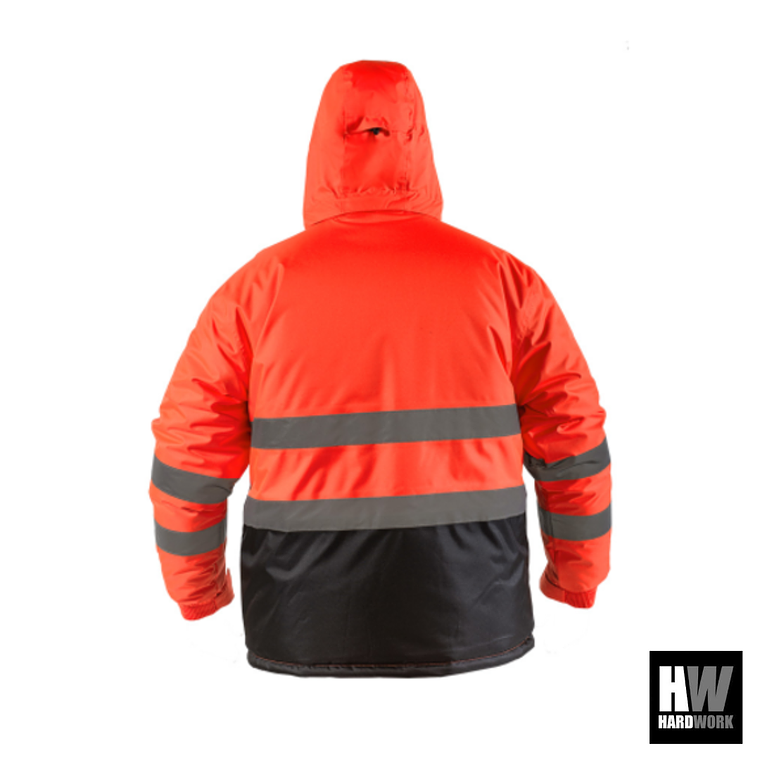 PARKA REFLECTIVA HW SIBERIA ROJO FLUOR 2