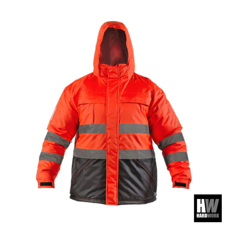 PARKA REFLECTIVA HW SIBERIA ROJO FLUOR 1