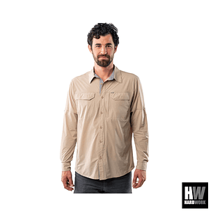 CAMISA HW ANTAKARI SPANDEX HOMBRE BEIGE
