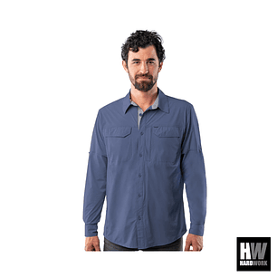 CAMISA HW ANTAKARI SPANDEX HOMBRE AZUL