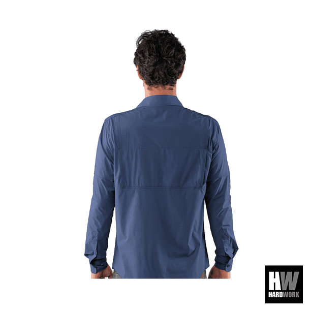 CAMISA HW ANTAKARI SPANDEX HOMBRE AZUL 4