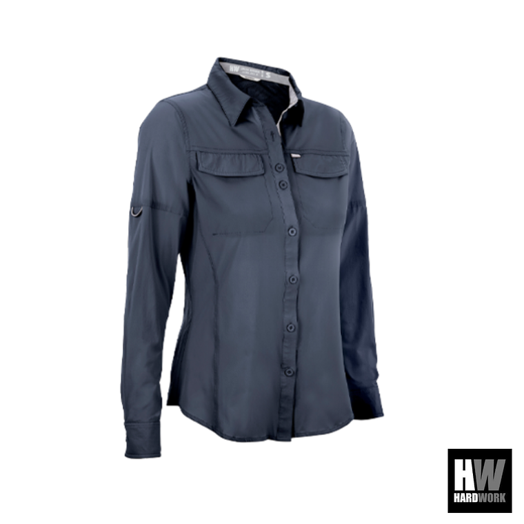 CAMISA HW ANTAKARI SPANDEX MUJER AZUL 4