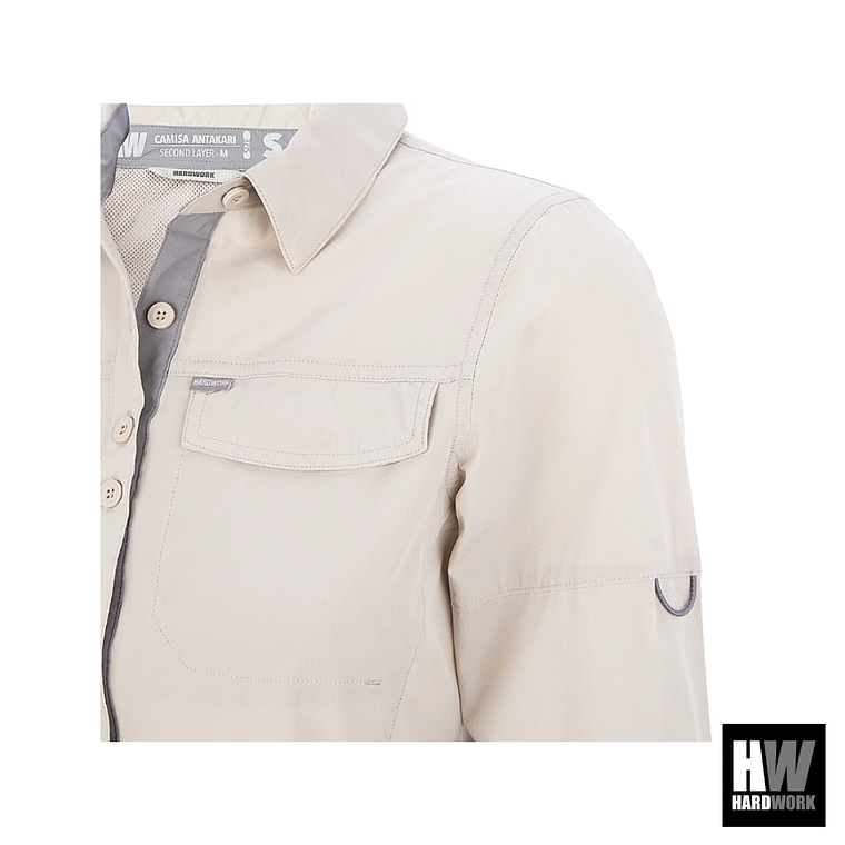 CAMISA HW ANTAKARI SPANDEX MUJER BEIGE 1