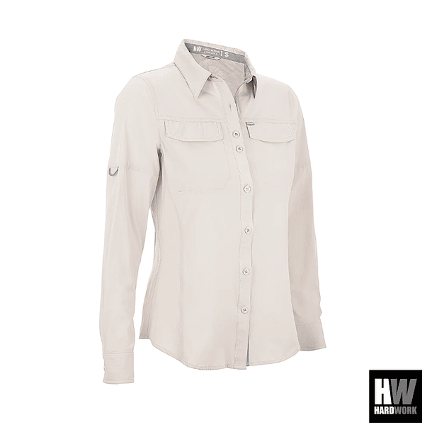 CAMISA HW ANTAKARI SPANDEX MUJER BEIGE 3