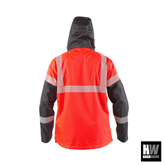 PARKA REFLECTIVA HW SKORPIO 3 EN 1 ROJO FLUOR