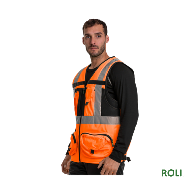 CHALECO GEOLOGO ALASKA XPERT HOMBRE NARANJA 2