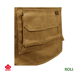 CHALECO GEOLOGO GABARDINA QUEBEC CAMEL CAFE