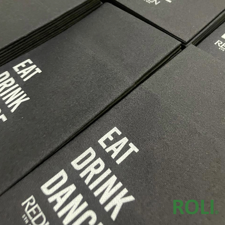 Servilletas Airlaid  Negras Impresas Un Color 40x40 cm 4