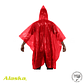 PONCHO DE EMERGENCIA BIODEGRADABLE ALASKA ROJO - Miniatura 3
