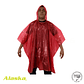 PONCHO DE EMERGENCIA BIODEGRADABLE ALASKA ROJO - Miniatura 1