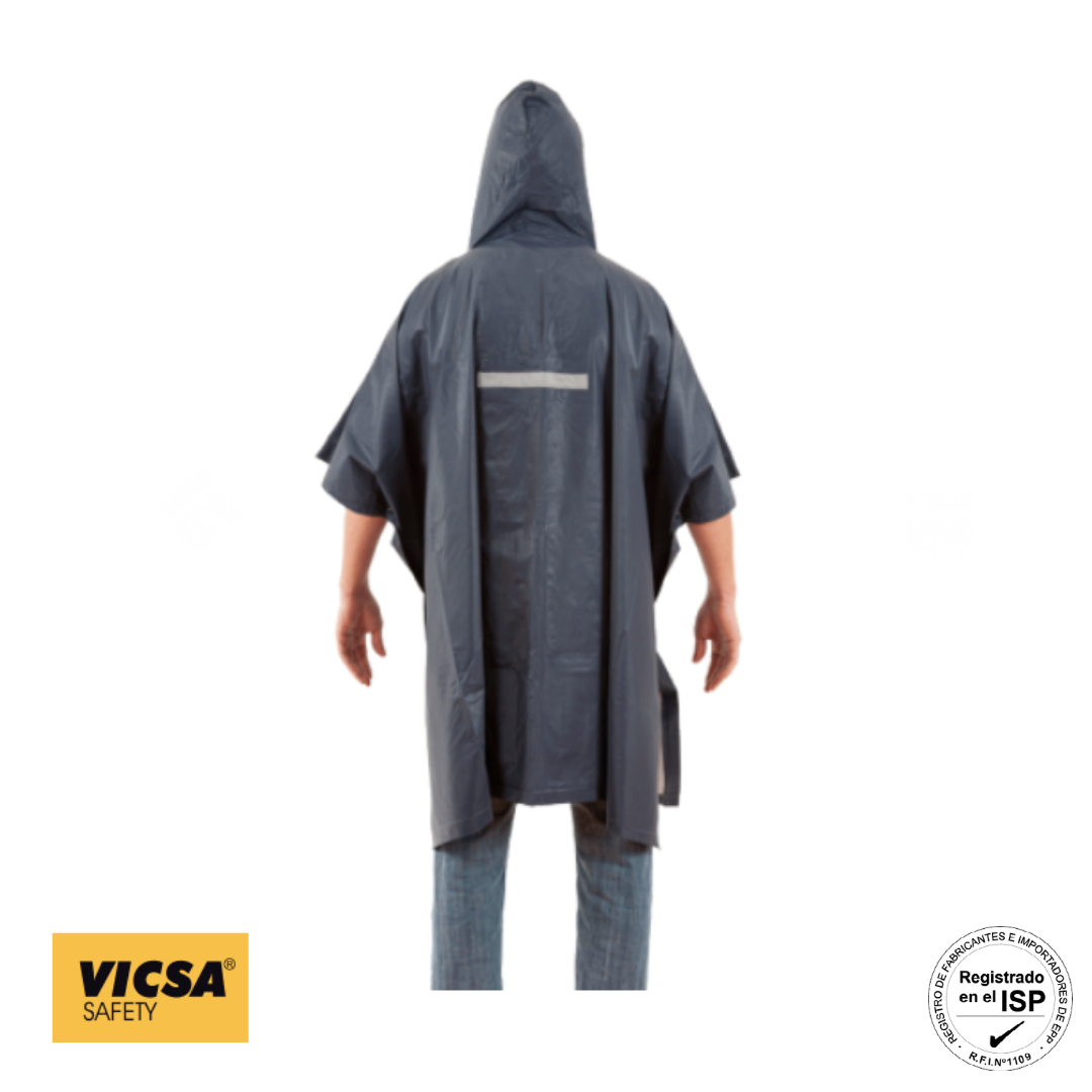 PONCHO IMPERMEABLE PVC C/GORRO