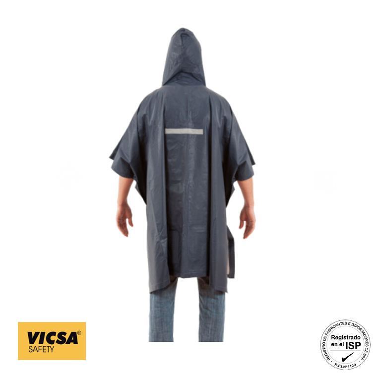 PONCHO IMPERMEABLE PVC C/GORRO 1