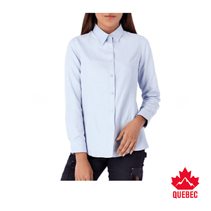 CAMISA QUEBEC VANCOUVER MUJER CELESTE