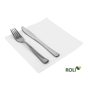 500 Servilletas Airlaid Blanca 33x33 cm.-