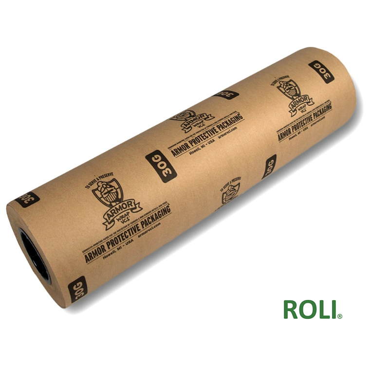 ROLLO PAPEL VCI KRAFT ANTIOXIDANTE ARMOR WRAP 30G 1.22 MT ANCHO X 450 MTS 1