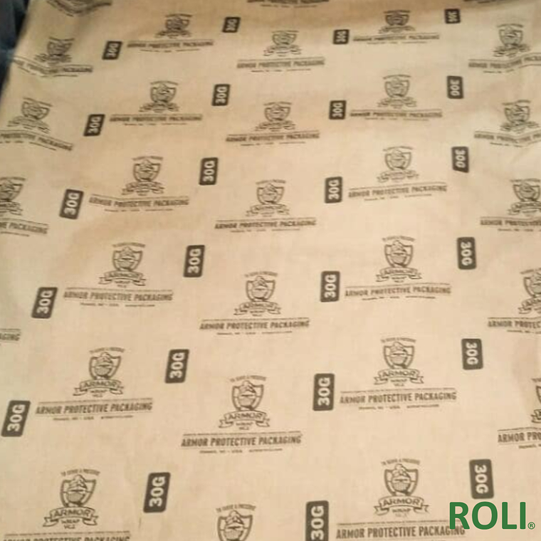 ROLLO PAPEL VCI KRAFT ANTIOXIDANTE ARMOR WRAP 30G 1.22 MT ANCHO X 450 MTS 5