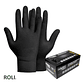GUANTE RAVEN NITRILO TEXTURIZADO NEGRO 8.0 GR   (CAJA 100 UNIDADES) - Miniatura 1