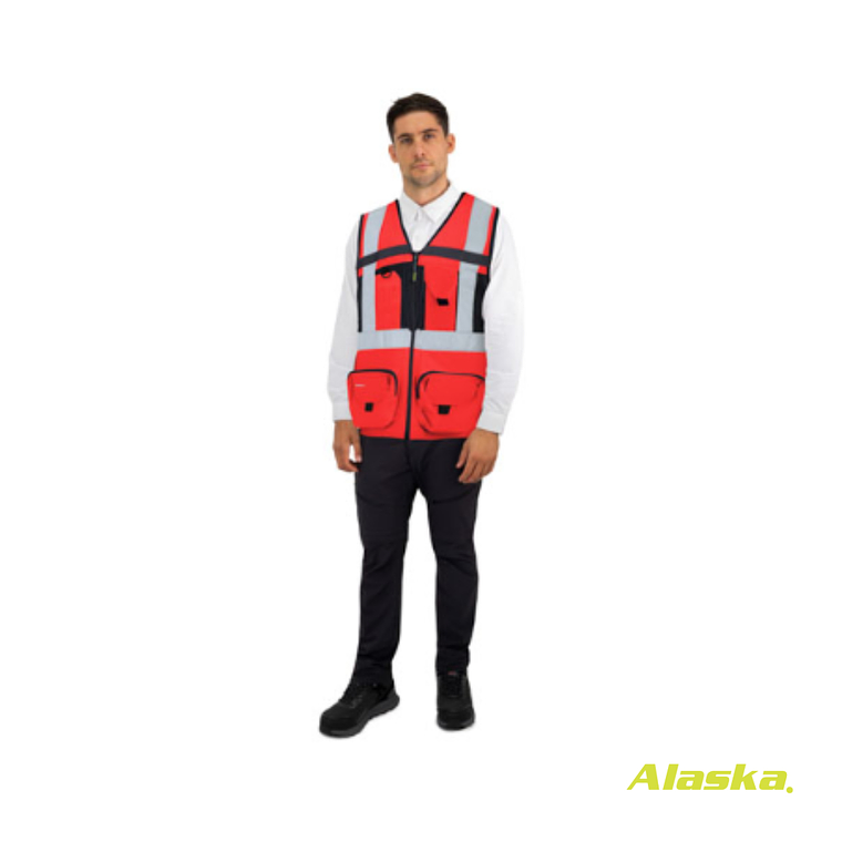 CHALECO GEOLOGO ALASKA XPERT HOMBRE ROJO 2