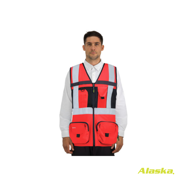 CHALECO GEOLOGO ALASKA XPERT HOMBRE ROJO 1