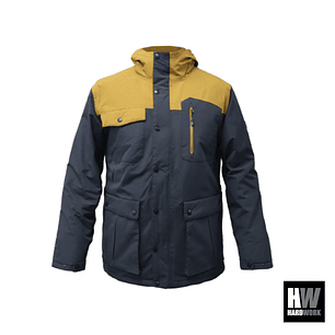 PARKA HW KODIAK AZUL MOSTAZA