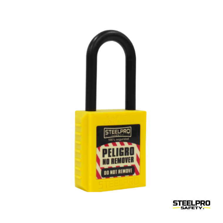 CANDADO STEELPRO DIELECTRICO AMARILLO 2
