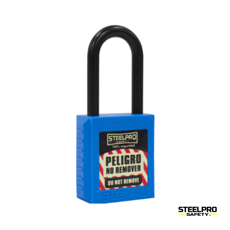 CANDADO STEELPRO DIELECTRICO AZUL 2