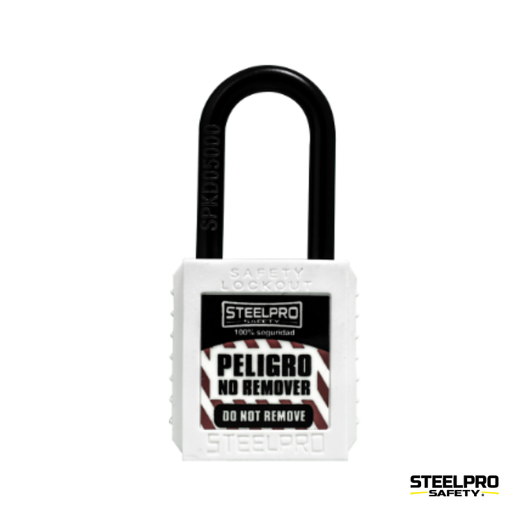 CANDADO STEELPRO DIELECTRICO BLANCO 1