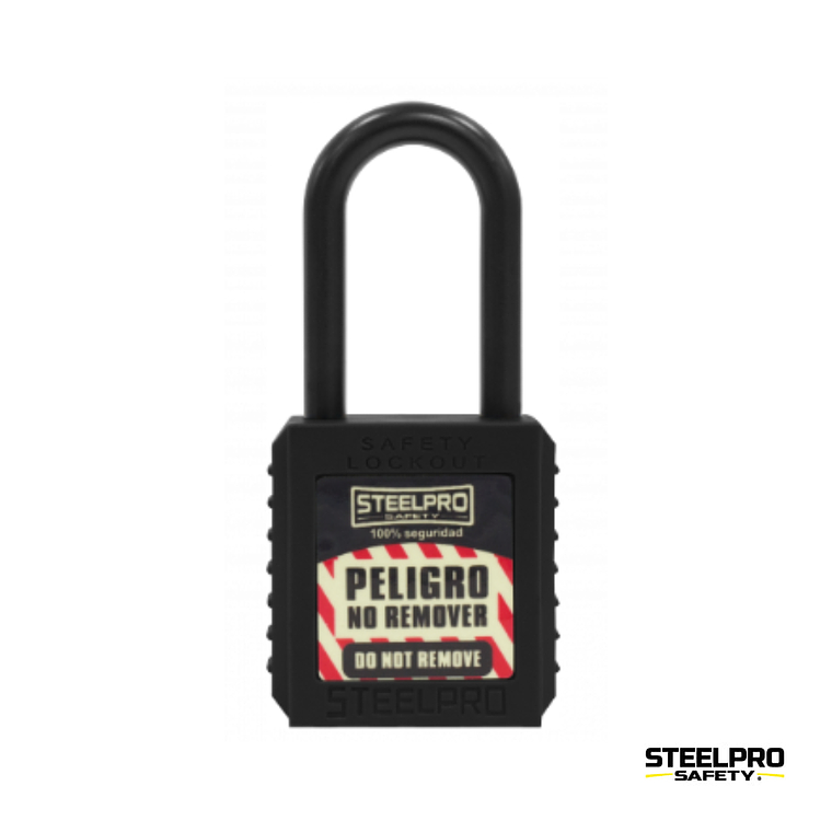CANDADO STEELPRO DIELECTRICO NEGRO 1